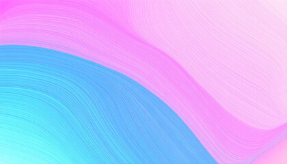Obraz premium Abstract pastel artwork featuring flowing, wavy lines of pink and light blue