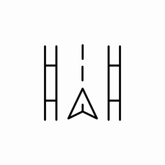 road navigation arrow icon sign vector