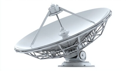 large satellite dish antenna isolated