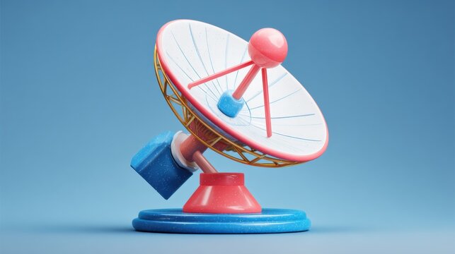 playful pastel satellite dish design