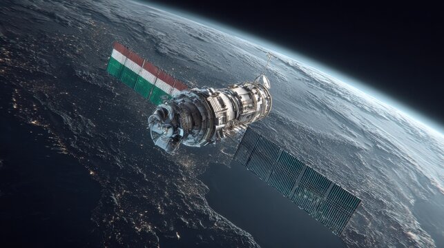 hungarian satellite orbiting earth
