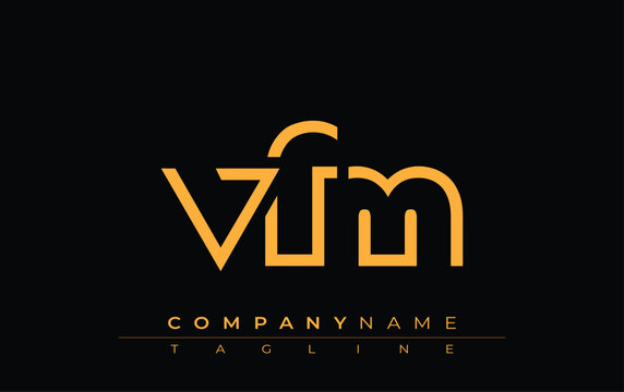 VFM abstract letter design. Modern Business Logo Design With Abstract Typography and Contemporary Style