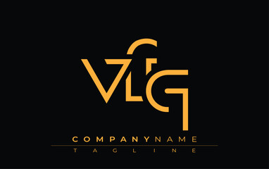 VFQ abstract letter design. Modern Business Logo Design With Abstract Typography and Contemporary Style