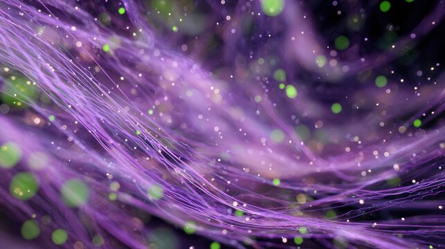 purple light streaks glowing sparkles