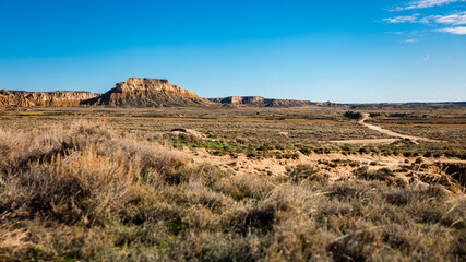 Naklejka premium erosion fault badlands wadi national park