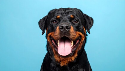 Fototapeta premium Happy Rottweiler portrait (2)