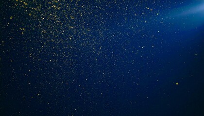 Obraz premium Floating dust particles illuminated by a single cinematic beam of light on a dark gradient background