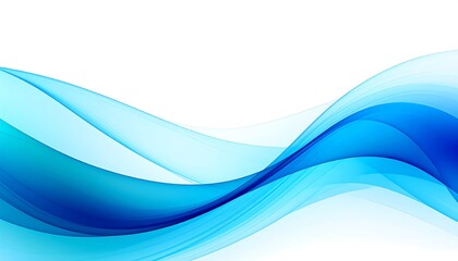 Naklejka premium Abstract blue wavy background