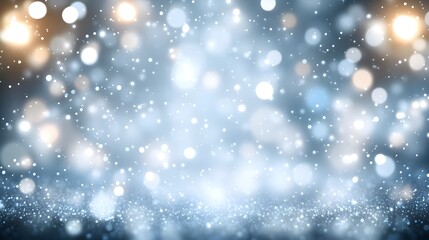 Festive backdrop with shimmering light effects.