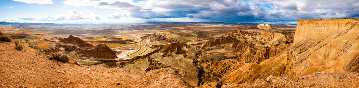ultra wide panorama spain