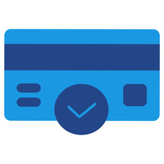 The payment icon used in a transaction communicates that the transaction involving the card has been successfully completed.