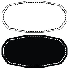 Ornate Floral Label Frame – Editable Vector Template, 
An elegant floral-style label frame with soft pastel design. Perfect for invitation cards, wedding stationery, product packaging, and decorative 