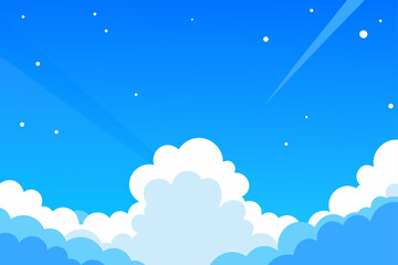 Obraz premium bright blue sky expanse
