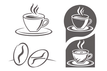 coffee cup icons Set