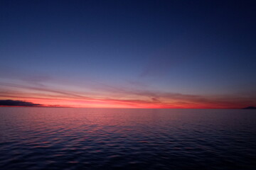 Pink, blue, and purple sunset