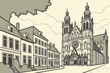 ’s‑Hertogenbosch (Den Bosch), North Brabant, the Netherlands – Features the iconic St. John’s Cathedral in Gothic style