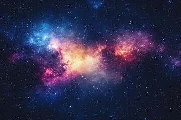 Obraz premium Starry sky background, night sky full of stars, glowing stars in the dark space, starry background, dark night, stars in the distance, starlight, dark background with a glow, night sky. 