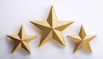 Obraz premium gold star on white background