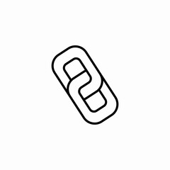 chain link connected icon sign vector