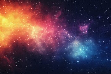 Fototapeta premium Starry sky background, night sky full of stars, glowing stars in the dark space, starry background, dark night, stars in the distance, starlight, dark background with a glow, night sky. 