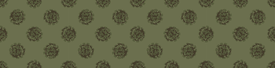 Polka dot blockprint seamless vector border. Neutral unisex whimsical style for washi tape, edging and handmade print texture. spotty vintage Ribbon. 