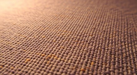 Close-Up Shot of Textured Fabric Surface with Warm Lighting