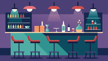 A modern bar area ideal for networking and unwinding after a long day of conferences.