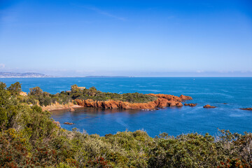 half island with beaches