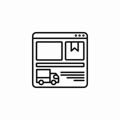 online delivery tracking icon sign vector