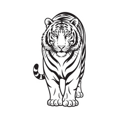 Lion Standing Vector Illustration - Royal Wild Animal EPS Design