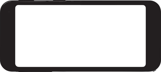 Sleek Smartphone Mockup Template for App Presentation and UI Design with Transparent Screen Display
