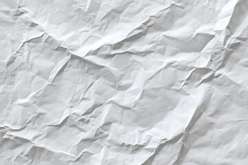 Crumpled Paper Texture: Wrinkled White Background
