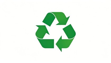 Fototapeta premium Green recycling symbol (1)