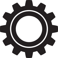 Gear Icon Vector Illustration for Mechanical and Engineering Concepts Design