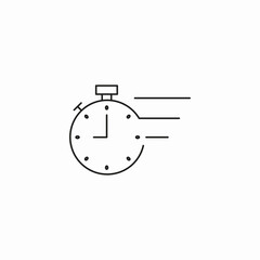 stopwatch time speed icon sign vector