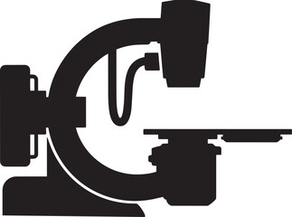 Microscope Vector Illustration for Scientific Research, Laboratory Analysis, and Medical Studies