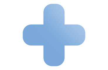 Fototapeta premium medical plus sign on transparent background