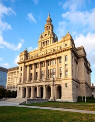 Fototapeta premium Historic government building in a city