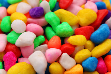 Background full of stones with many colors