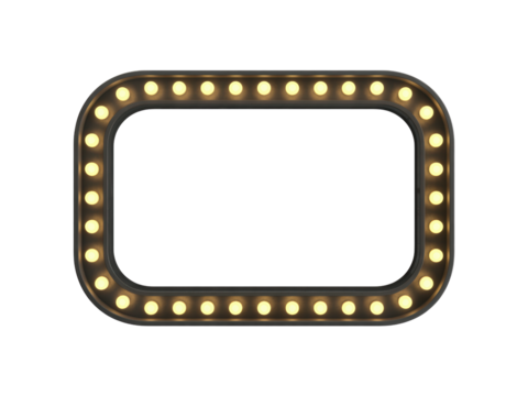 Retro light bulb marquee sign frame isolated
- Powered by Adobe
