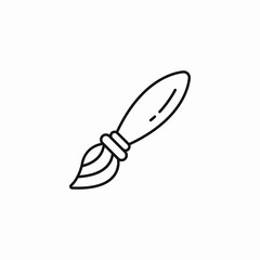 artistic paint brush icon sign vector