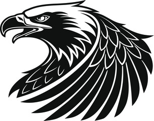 eagle head vector illustration