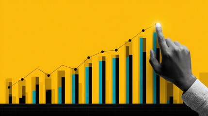 Growth trends and data analysis with focus on performance metrics in modern business