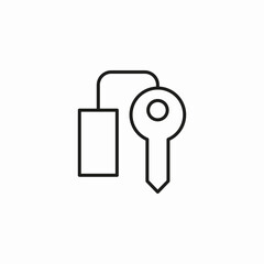 room key card icon sign vector