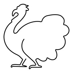 thanksgiving day icon isolated on white background, vector illustration.