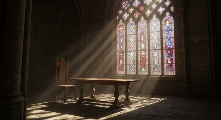 Medieval chapel interior (1)