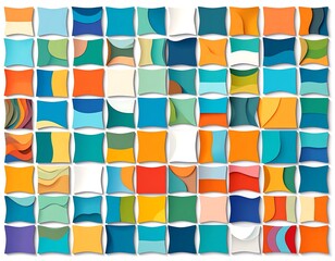 Colorful abstract geometric pattern