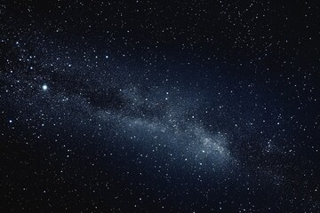 Naklejka premium Starry sky background, night sky full of stars, glowing stars in the dark space, starry background, dark night, stars in the distance, starlight, dark background with a glow, night sky. 