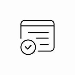document completion check icon sign vector