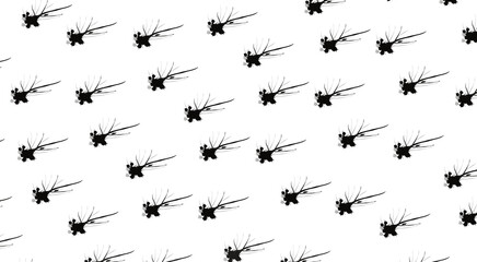 Dragonfly Pattern on White Background: Seamless Insect Design, Summer, Minimalist, Vector, Backgrounds & Textures, Decorative, Surface Pattern Design for Fabric Print